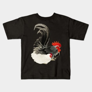 Painted Rooster and Hen Kids T-Shirt